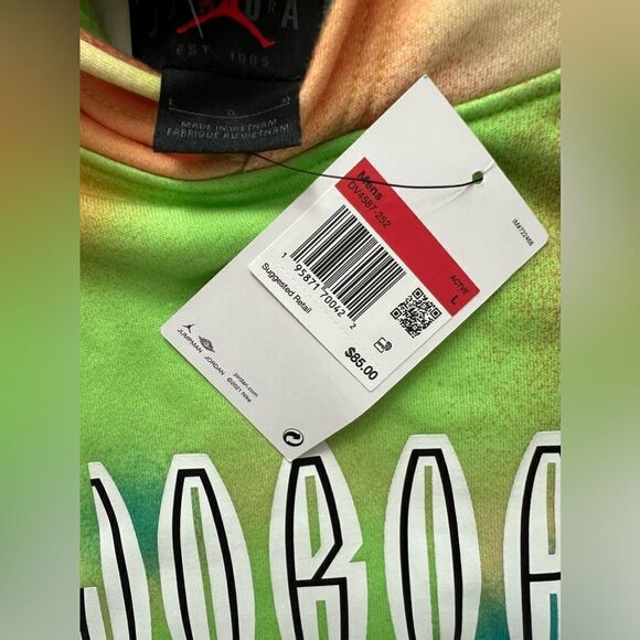 Nike Air Jordan Flight MVP Pullover Hoodie Tie Dye - Picture 6 of 9